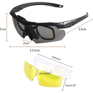 Men's Polarized Military Tactical Glasses Shooting protective Goggles ...