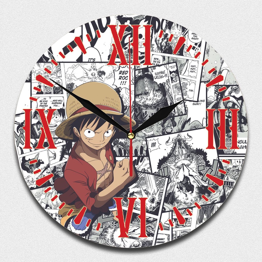 One piece Wall Clock Character Wall Clock aesthetic Wall Clock | Shopee ...