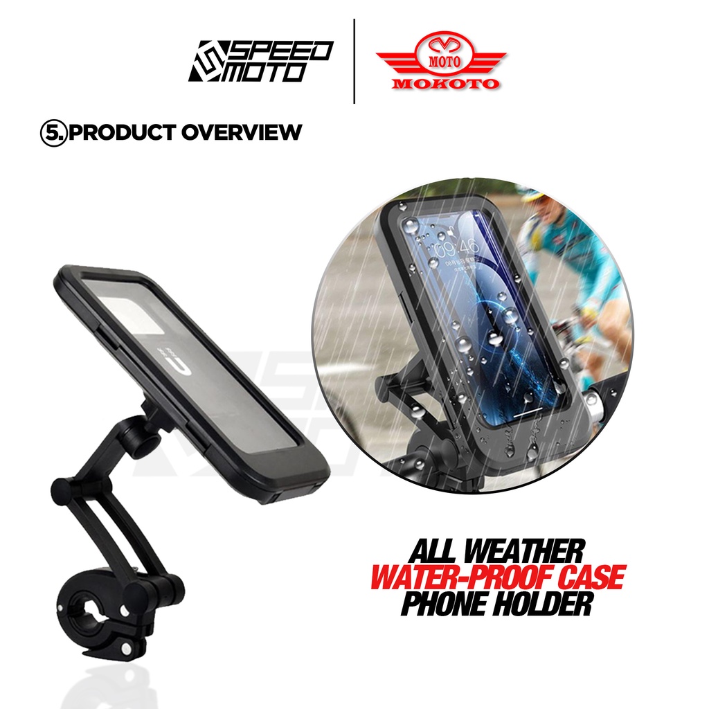 MOKOTO 360° ADJUSTABLE WATERPROOF CELLPHONE HOLDER HL69/Z689 EASY