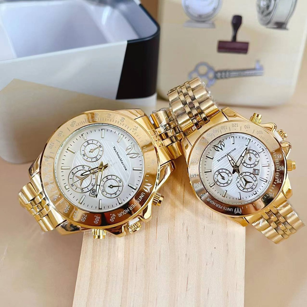 JnJ Technomarine couple Watch New Women Men s Watch French High quality Swiss Quartz Watch Outdoor