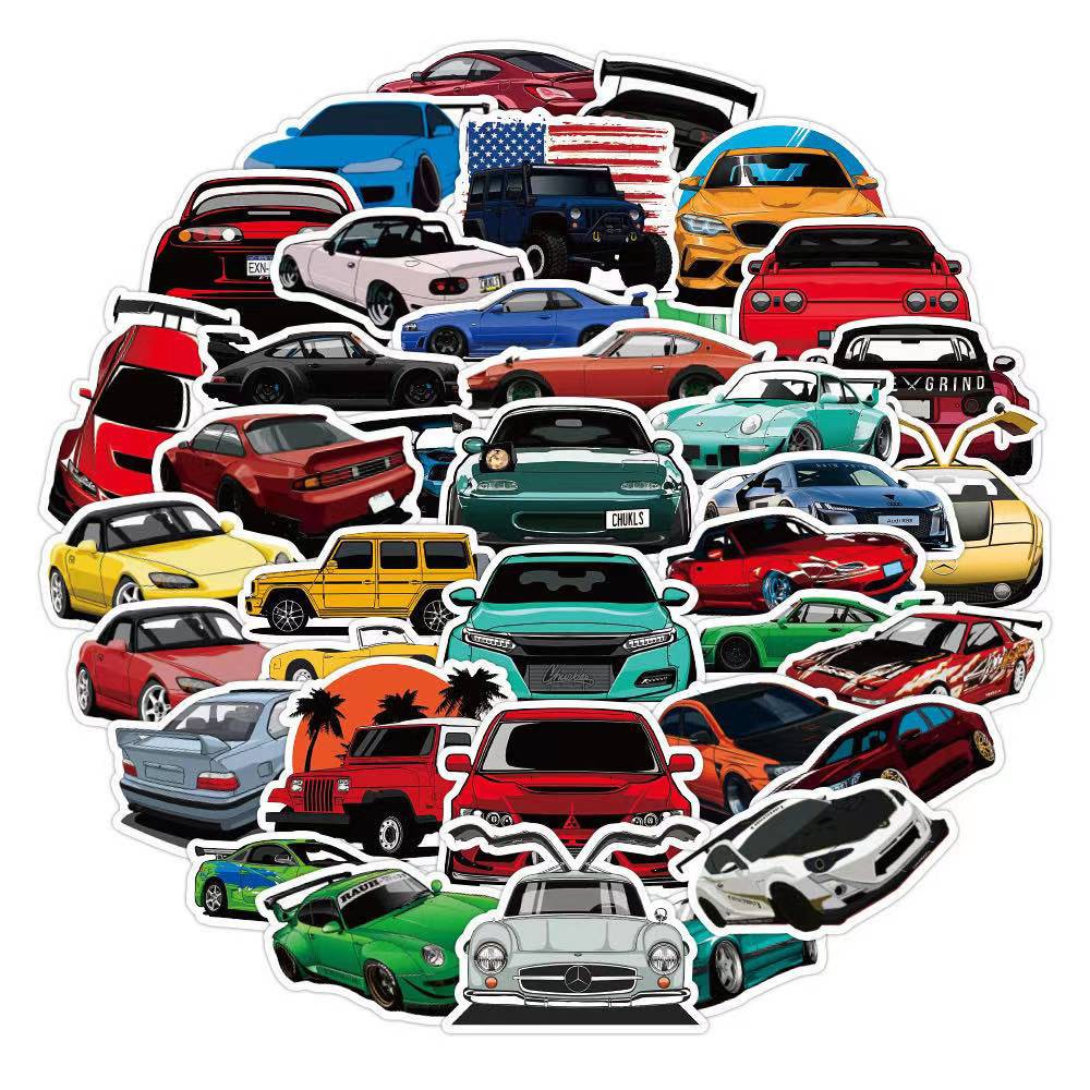 Magic~50pcs/Set Modified Performance Vehicle Car Waterproof StickerS ...