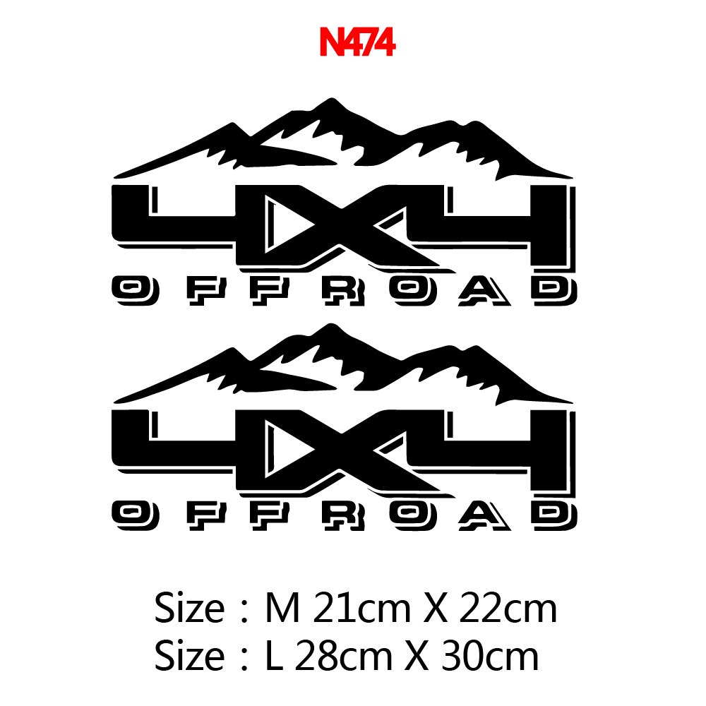 Hot 4X4 OFF ROAD Car Stickers Vinyl Auto Sticker Oil Tank Cover Car ...