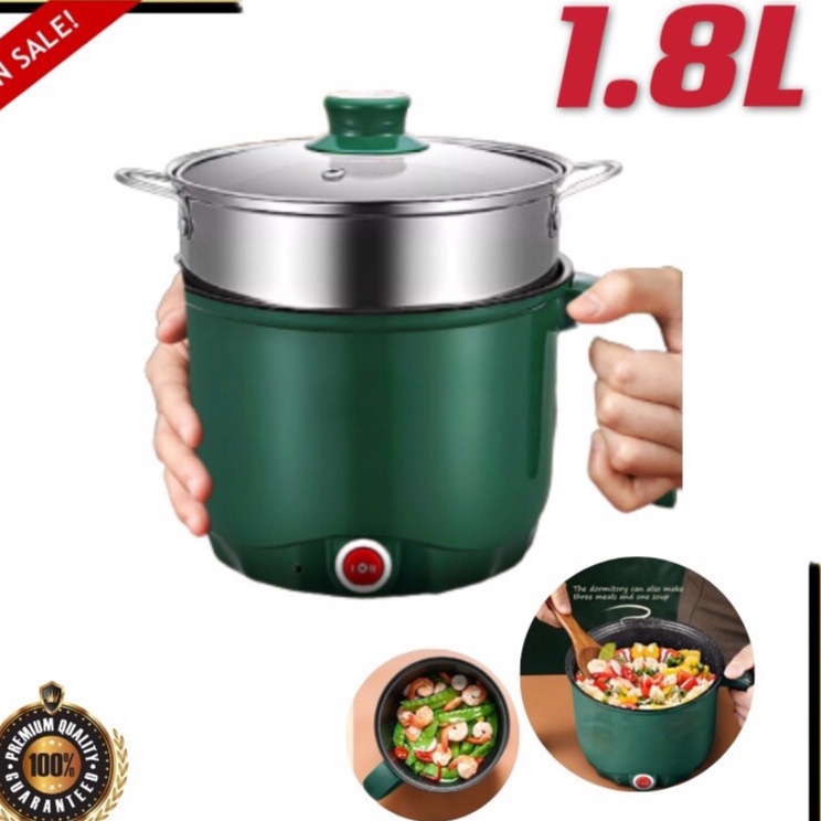Rice Cooker Small 1.8L Multi Electric Hot Pot Cooker non-stick Liner ...