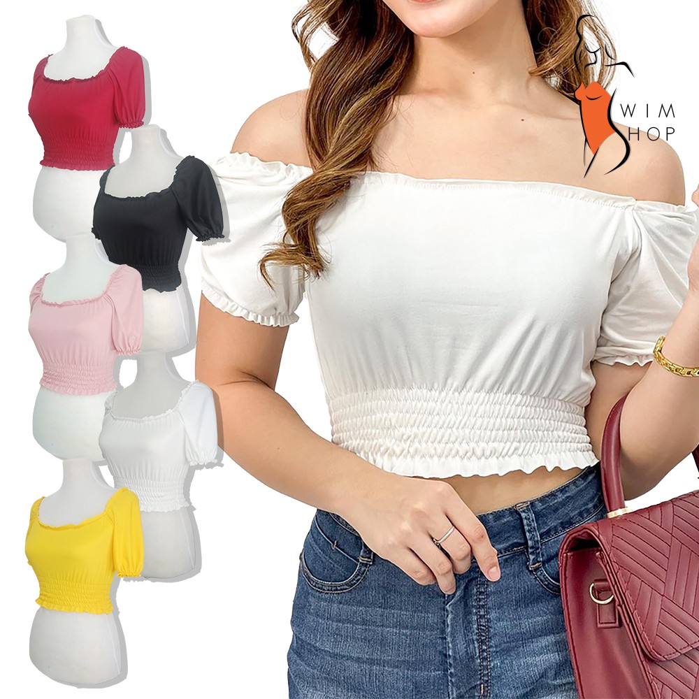 Club factory off sales shoulder tops