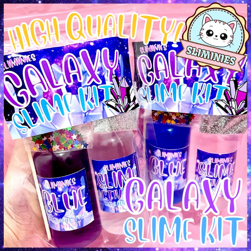 Mini Galaxy Slime Kit By Sliminies Shopee Philippines