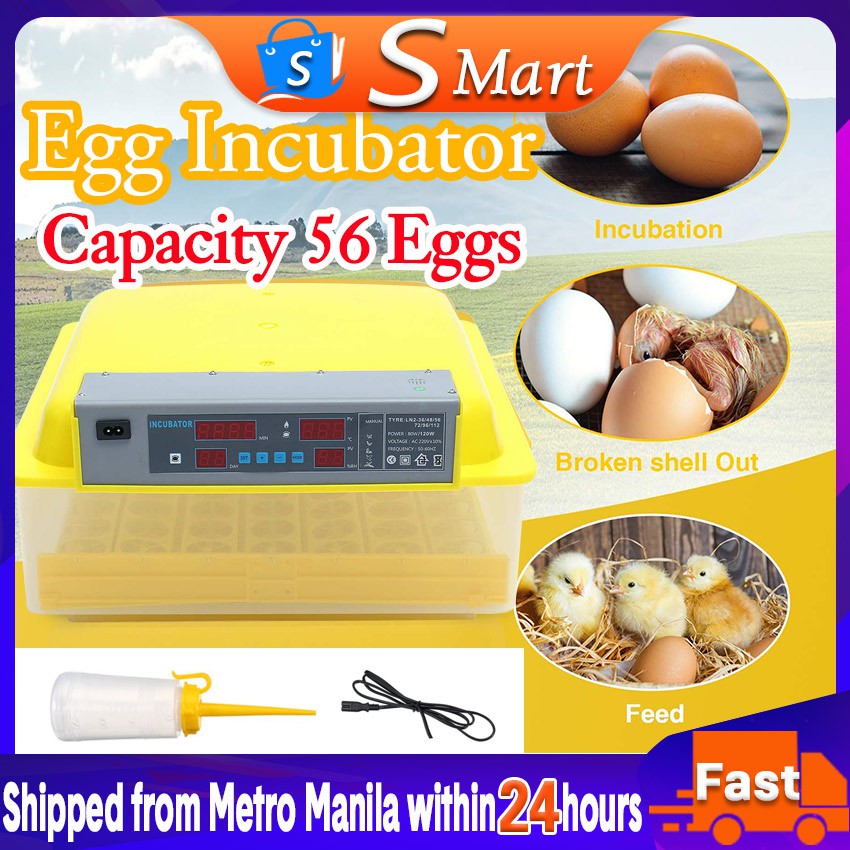 56 Chicken Egg Incubator Hatcher Automatic Hatching Incubator Machine