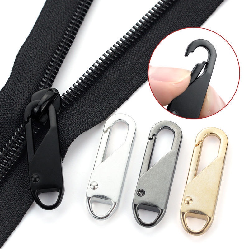 Removable Replacement Metal Zipper Puller Hook Head Pull Tab Easy ...