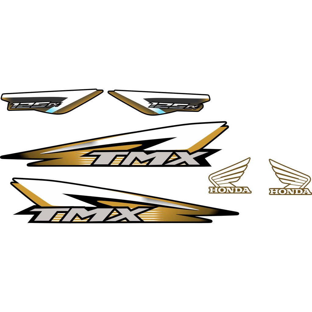Honda Tmx 125 alpha decals Gold Shopee Philippines