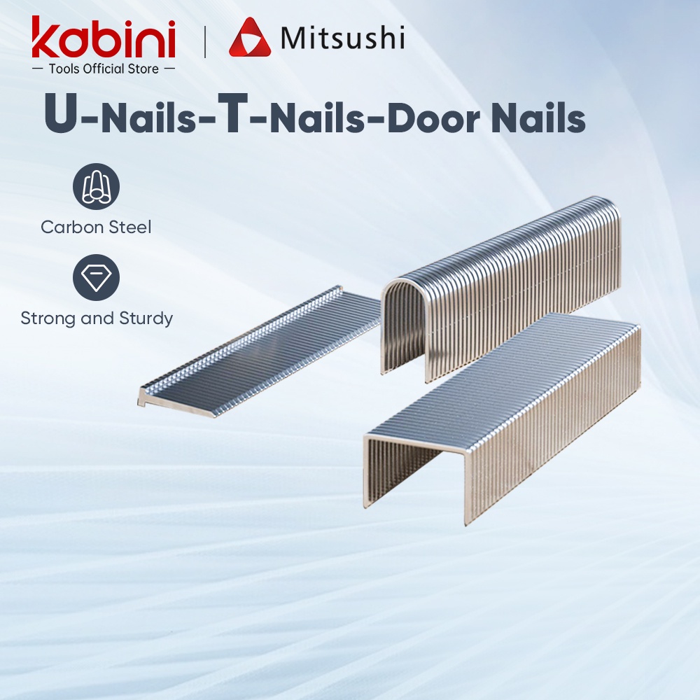 Mitsushi 3 types heavy duty U/ Door /T Shaped Staple Nails For Staple