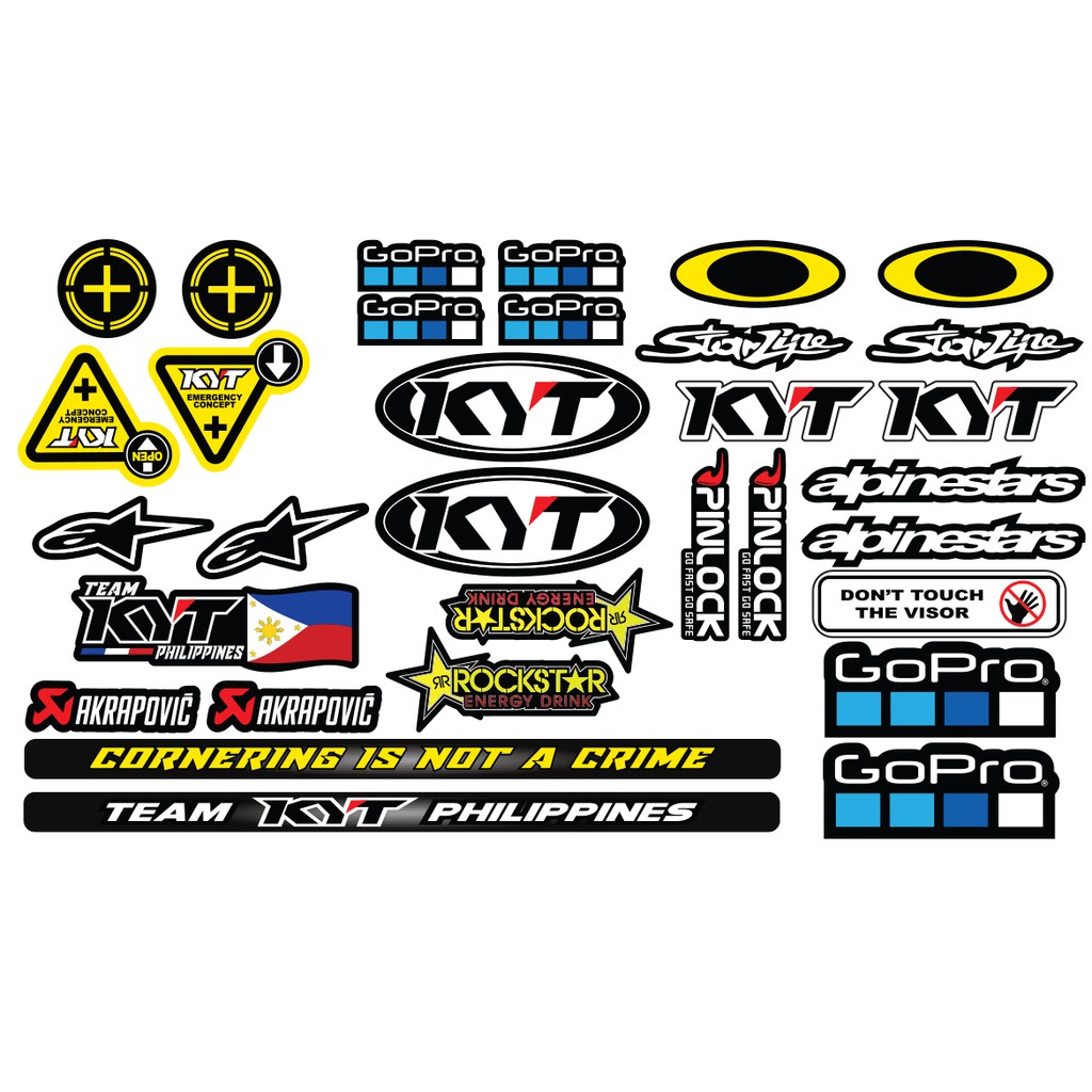 Kyt helmet best sale sticker design