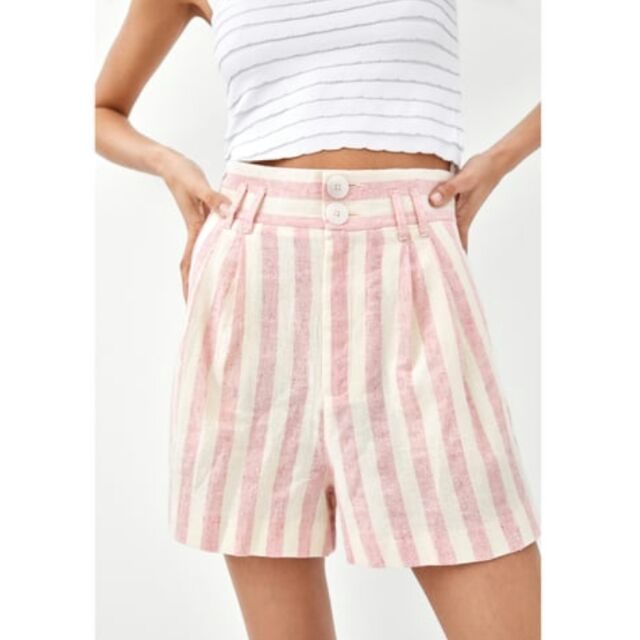 Pink stripe outlet shorts