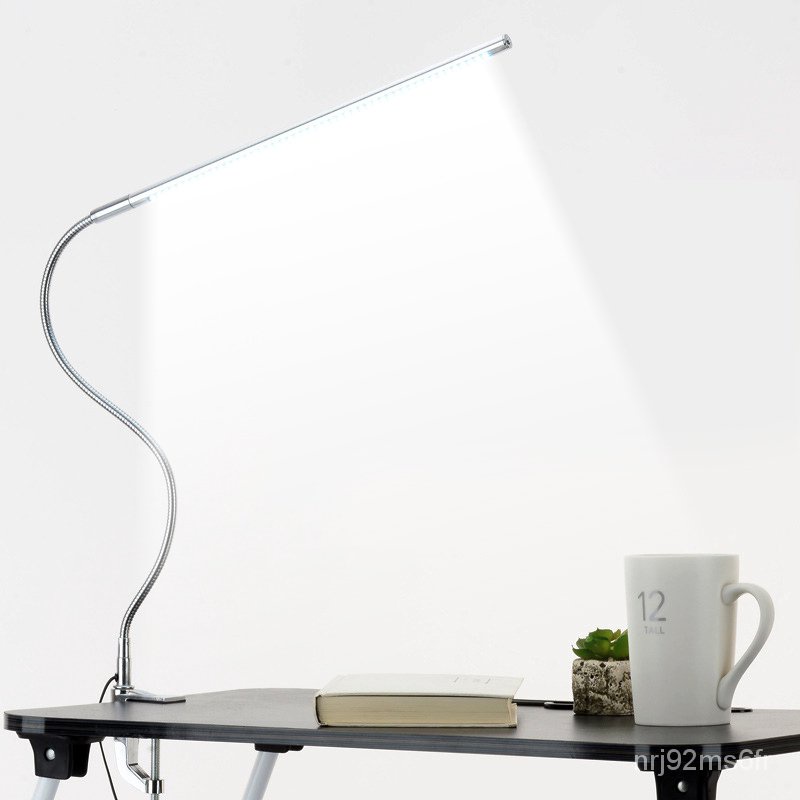 Long Arm Table Lamp 48 LEDs Clip Mounted Office LED Desk Lamp USB