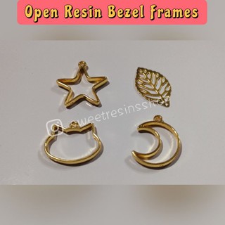 30PCS open back bezels for resin Open Bezel Charms Diy Jewelry