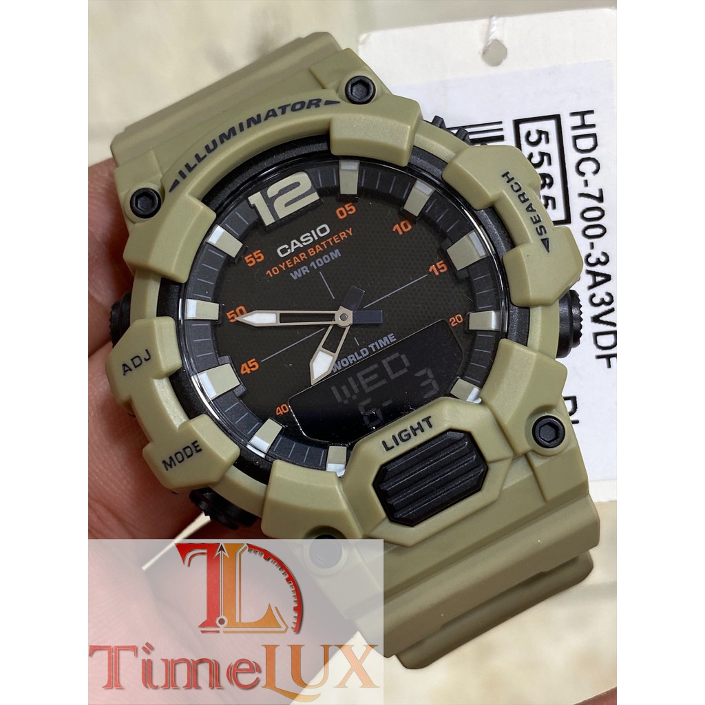 CASIO MEN'S RUBBER HDC 700 3A3 | Shopee Philippines