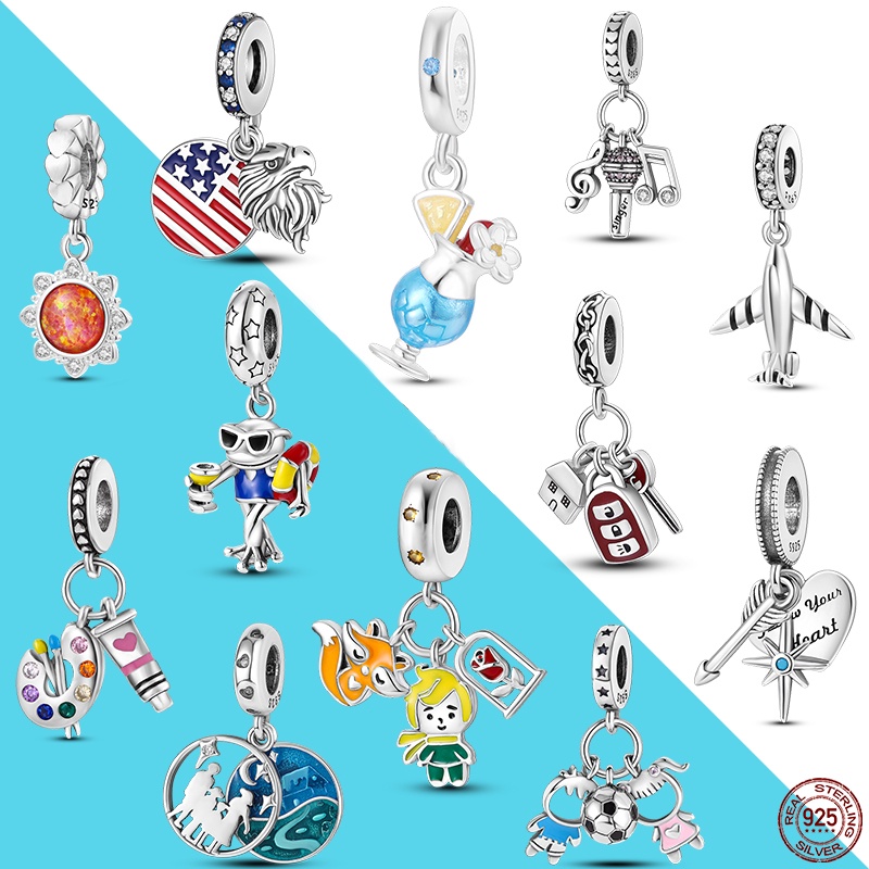 Trophy Robot Cat Pendant Charms Fit Original Pandora Charms Original Charm Bracelet Diy 925 Silver Jewelry Making Gift For Game Friends