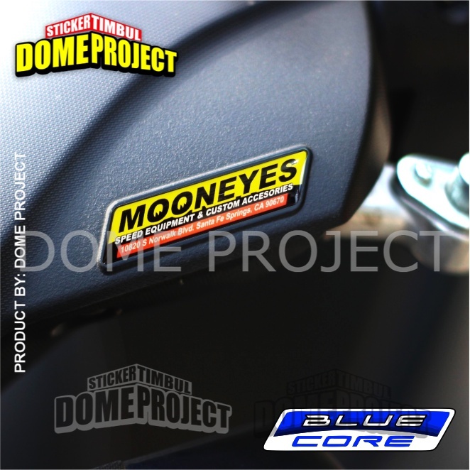 Yamaha Motorcycle Sticker EMBLEM Embossed BLUECORE 3D LOGO MOONEYES ...