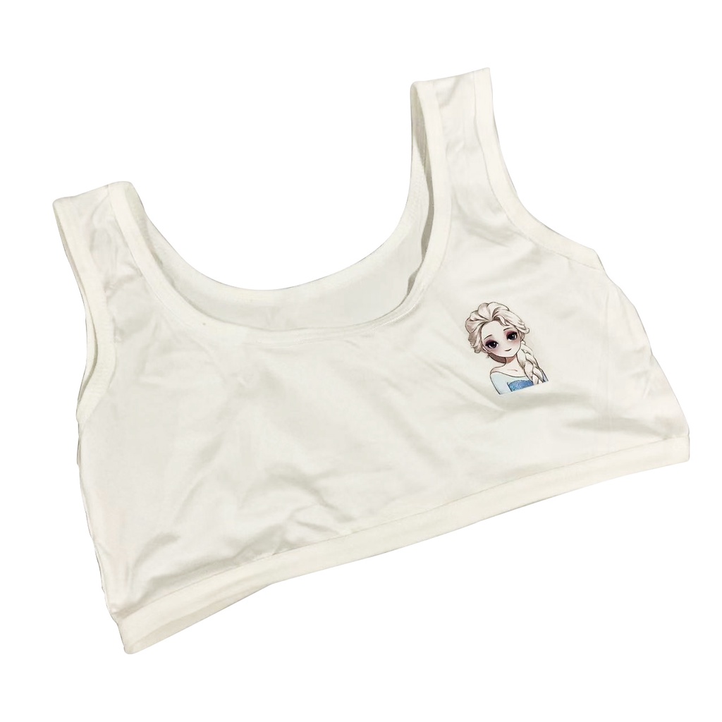 WM Teenage Girl Cartoon Training Bra Soft Cotton Prevent Nipple ...