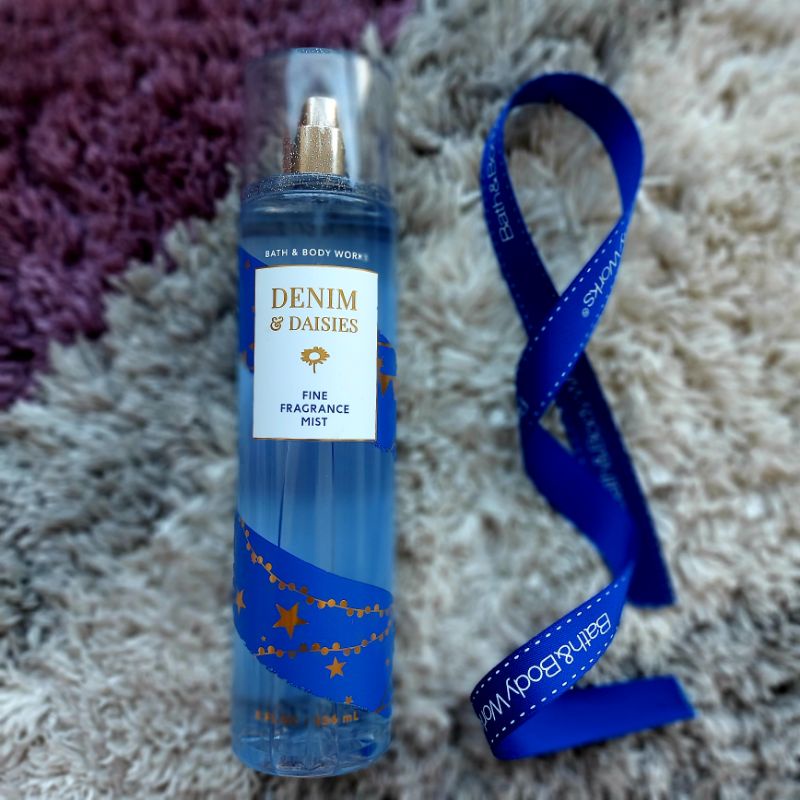 Original bath and body works usa denim daisies fine fragrance mist