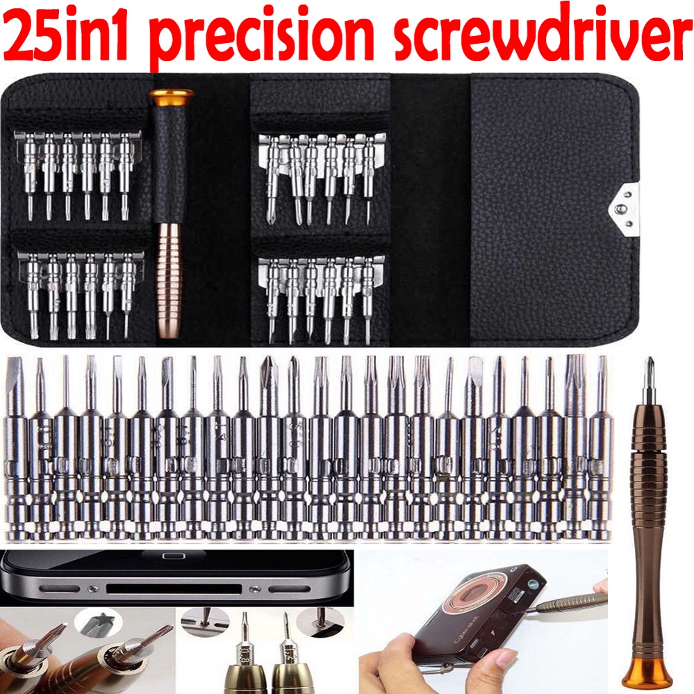 25in1 precision screwdriver set hand operated repair torx screw driver ...