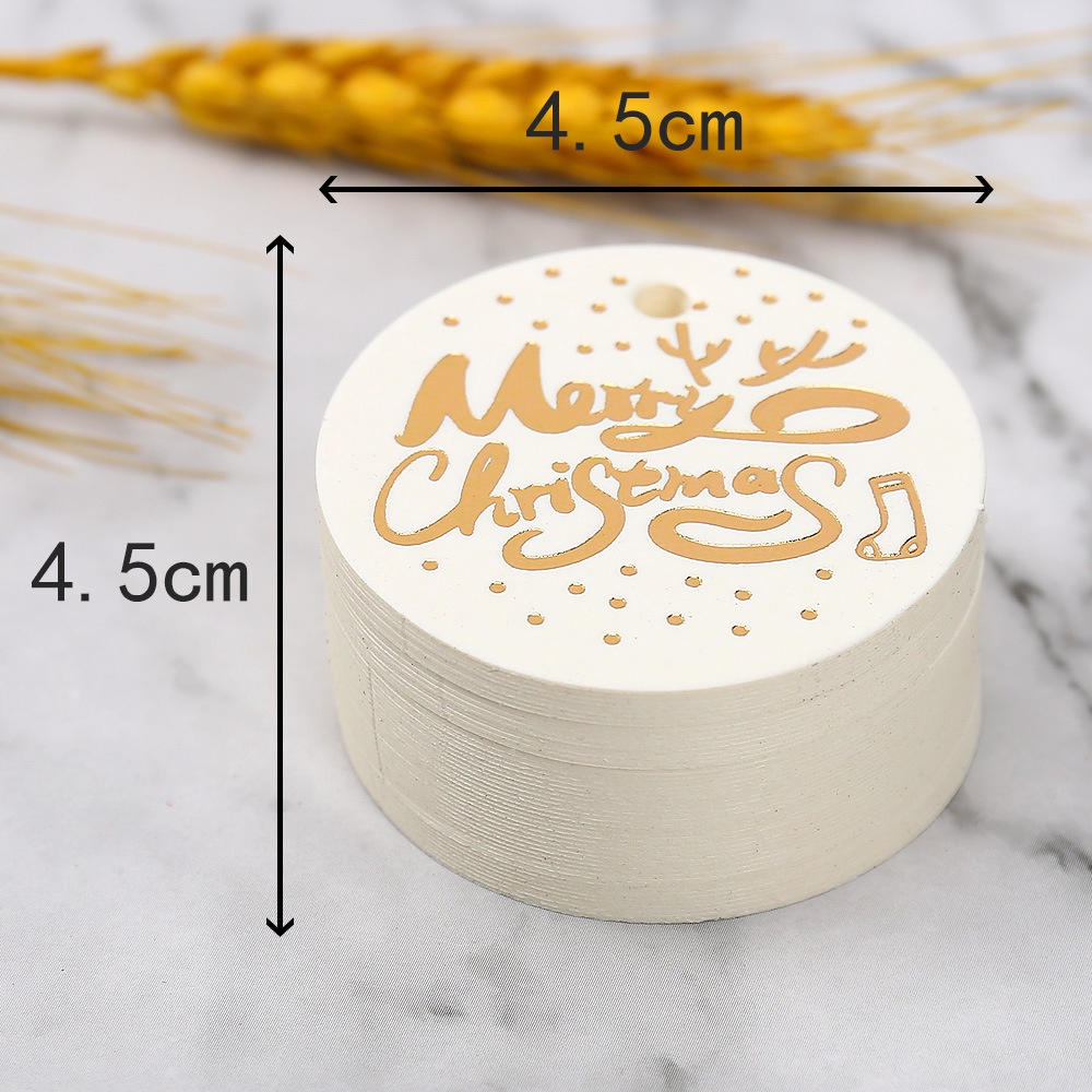 New Style Gilding Christmas Tag [50PCS] Gift Listing Decoration Card ...