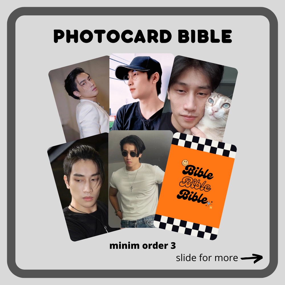 Bible Wichapas Pastel outlets Official PhotoCard Limited Edition