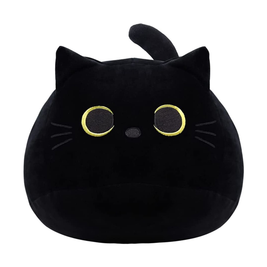 iBaby 30cm Black Cat Stuffed Toy Cat Plush Toy Cat Pillow Baby Doll for ...