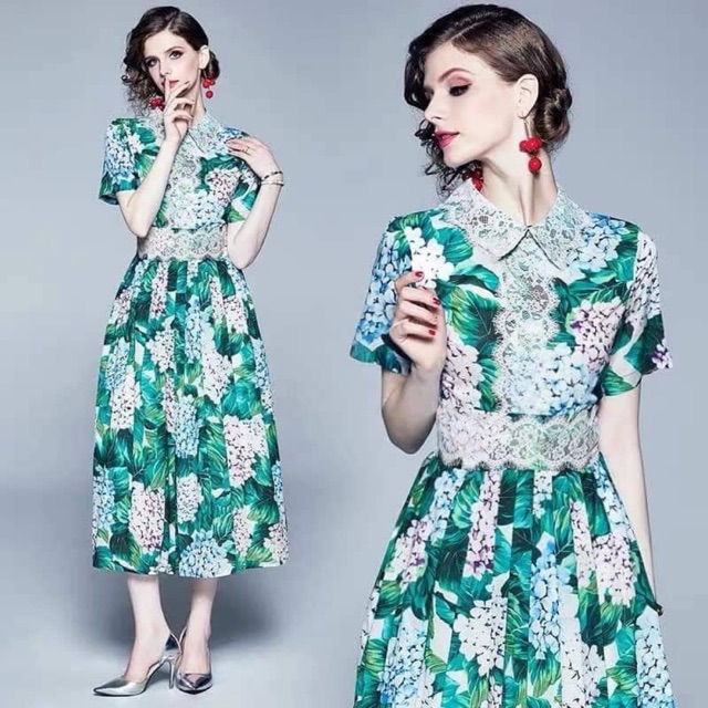 D G Inspired Dress MQ1090 Shopee Philippines