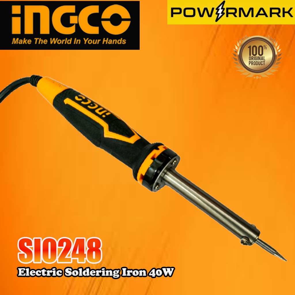 INGCO SI0248 Electric Soldering Iron 40W [POWERMARK IHT] Shopee
