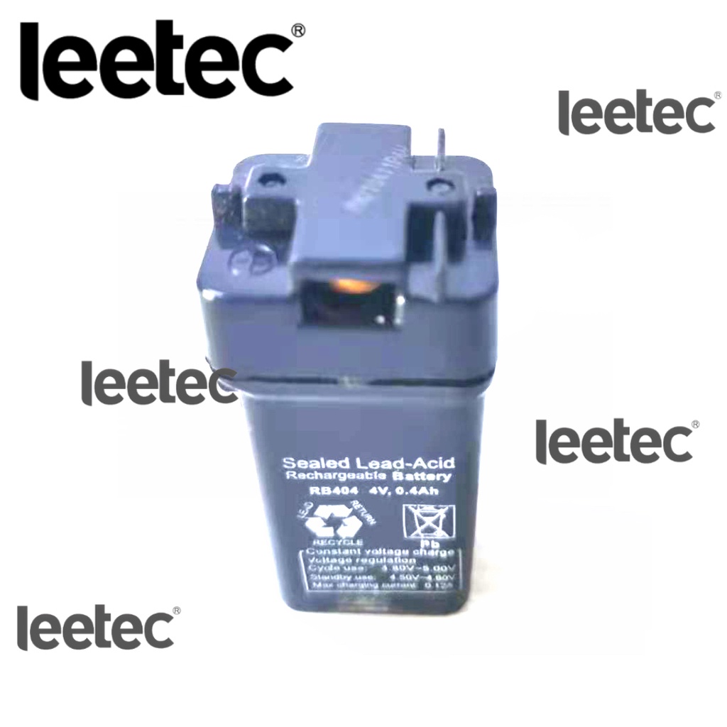 Rechargeable Battery Sealed Lead-Acid 4V 0.4Ah (4 pcs.) LEETEC RB404 ...