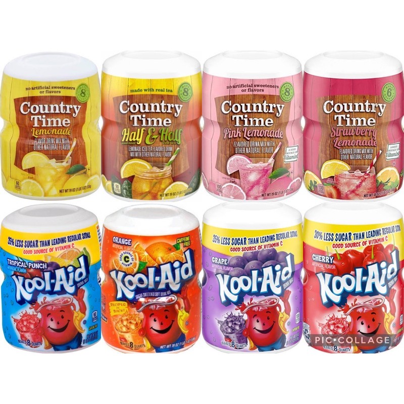 Country Time / Kool-aid Mix, Makes 8 quartz (510g - 538g) | Shopee ...