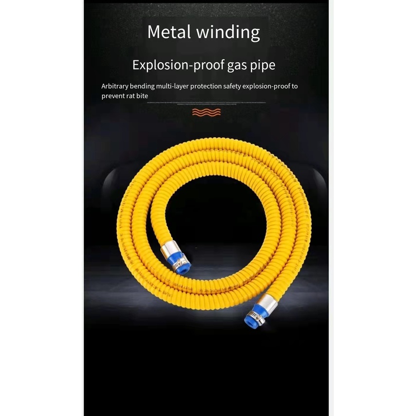 LPG metal hose 150cm 200cm Gas Stove Hose Shopee Philippines