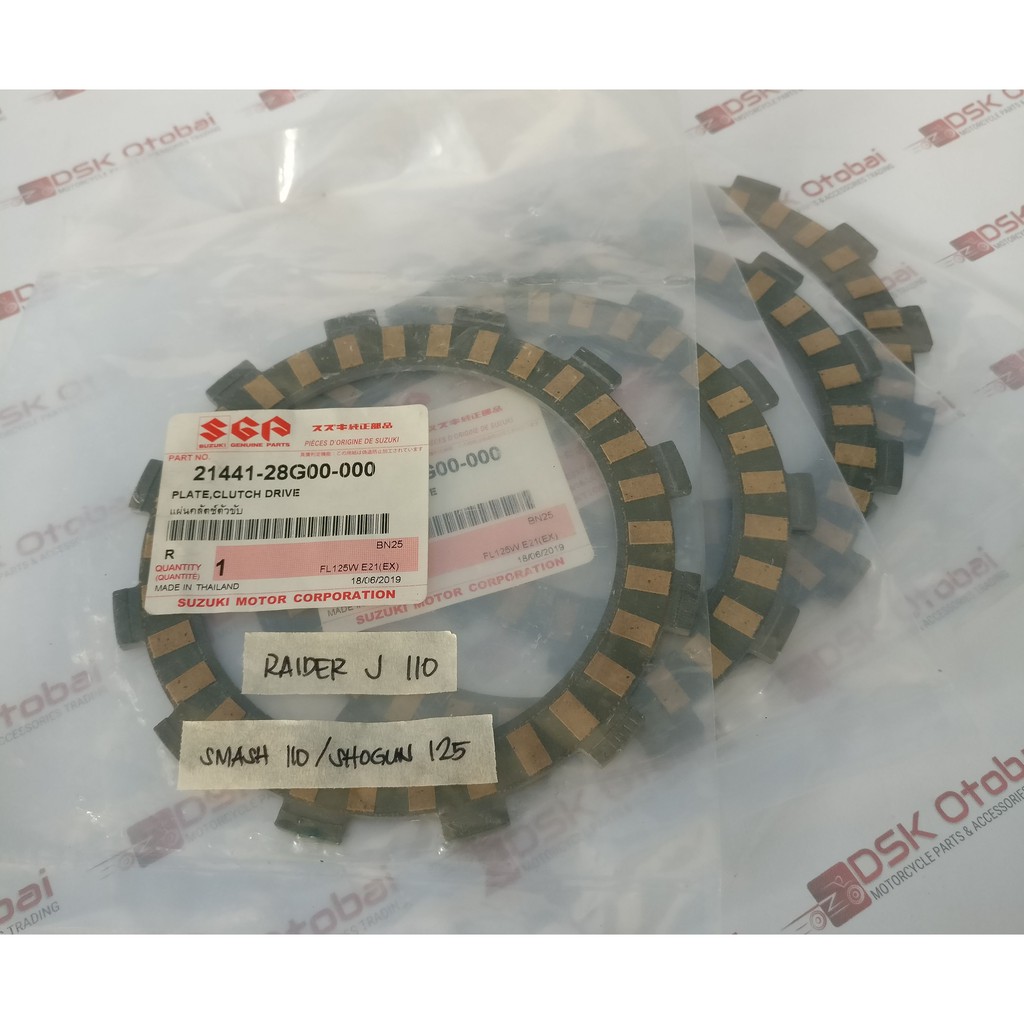 Clutch Lining (Genuine) for Raider J 110/Pro/Smash 110/115/Shogun (1set