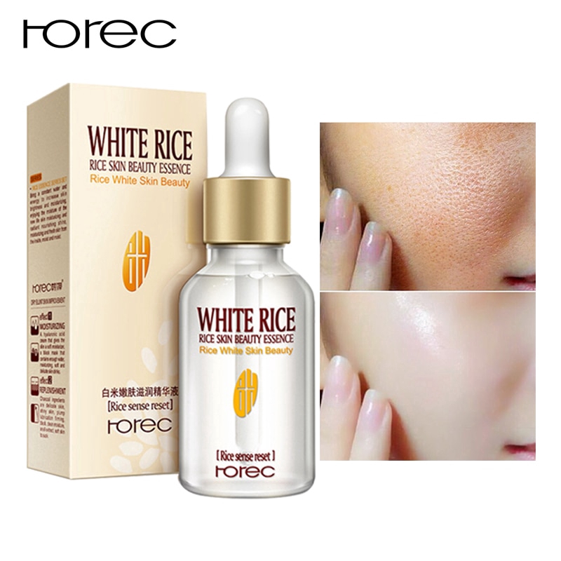 15ml Whitening Protein Serum Rorec White Rice Brightening Shrink Pores