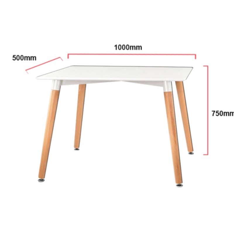 SCANDINAVIAN DINING/PERSONAL TABLE 100 x 50cm Shopee Philippines