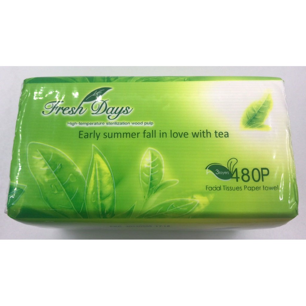 Fresh Days Facial Tissue Native Wood Pulp Facial Tissue Interfolded ...
