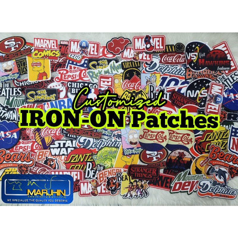 Customized IRON ON patches (COD) | Shopee Philippines