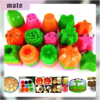 Silicone Mold Pastry 3D Cake Design Mini Cupcake Mousse Muffin Heart Bubble  Square Baking Mold