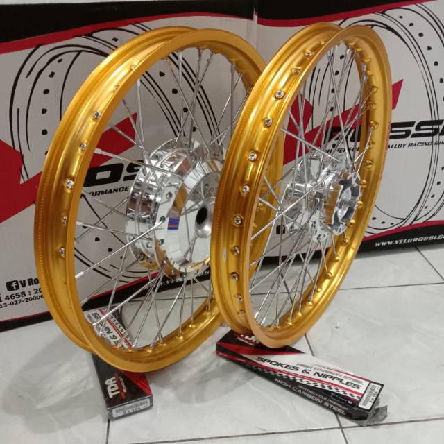 Honda Vario 125 Vario 150 RING 17 Rossi GOLD motorbike rims 1 SET Honda ...