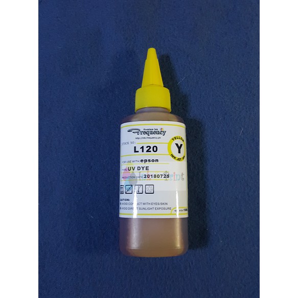 Frequency Epson L120 Uv Dye Ink 100ml Yellow Shopee Philippines 4467