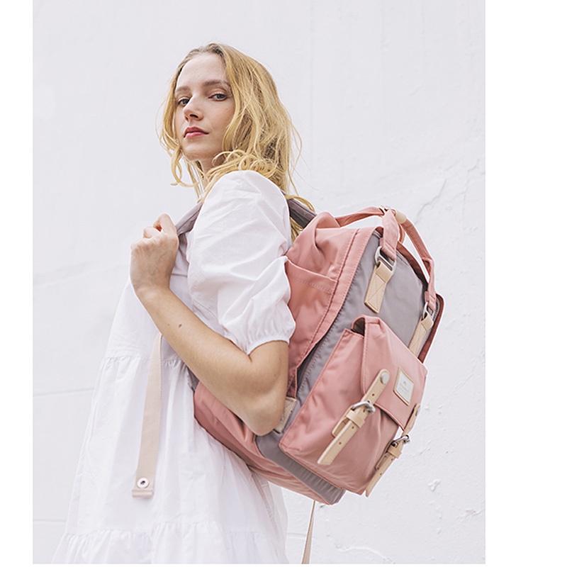 New logo original Women Korean Doughnut Macaroon Pastel Series Backpack School Bag Waterproof Shopee Philippines