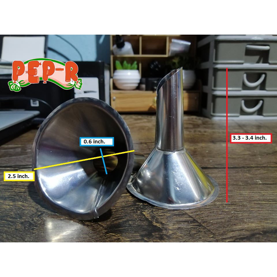 Manual Longganisa Stuffer - Stainless Embudo Small | Shopee Philippines