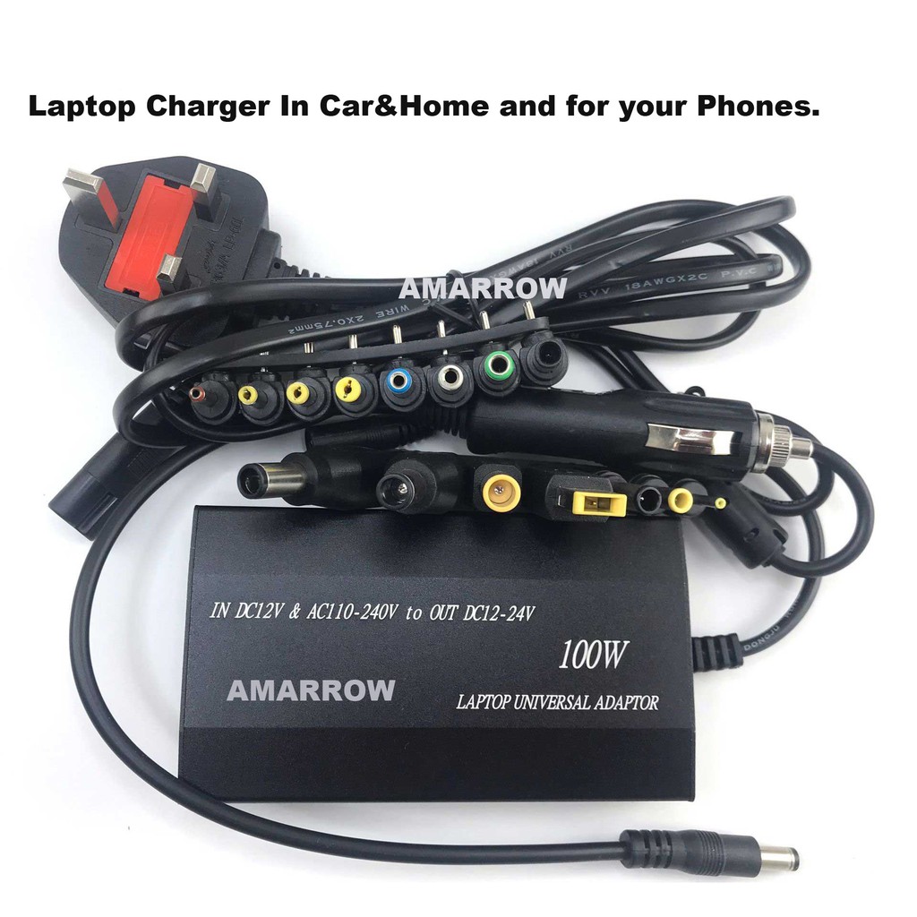 Universal laptop travel adapter car charger for laptop Mobile Phone ...