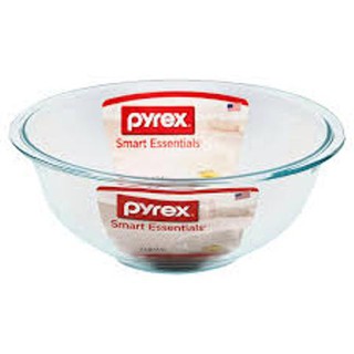 Pyrex 2pc 2.5qt and 4qt Glass Mixing Bowls with Plastic Lids