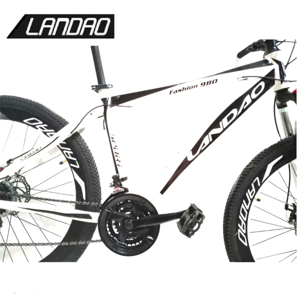 Landao Mountain Bike MTB 26 Discbrakes white black