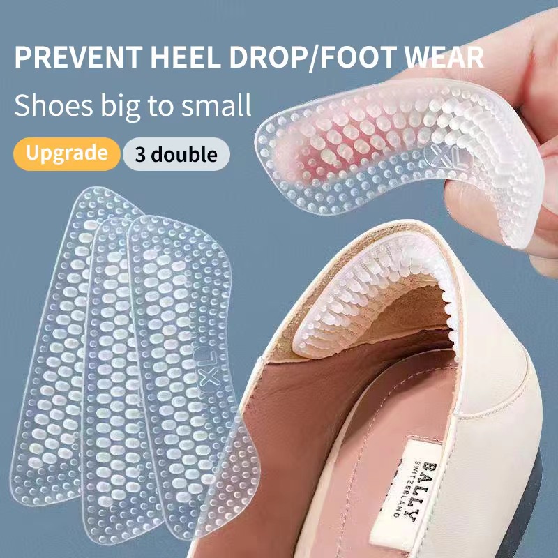 NAFOING Silicone Heel Pads Pain Relief Cushion Anti-Wear Adhesive Feet ...