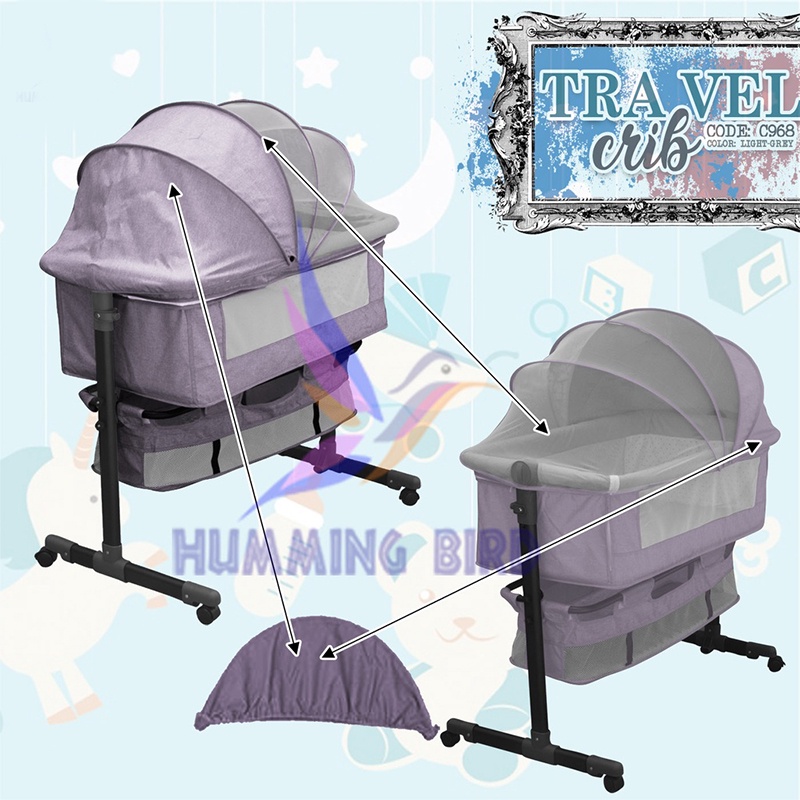 COD baby rocker crib baby bed Newborn rocking chair with