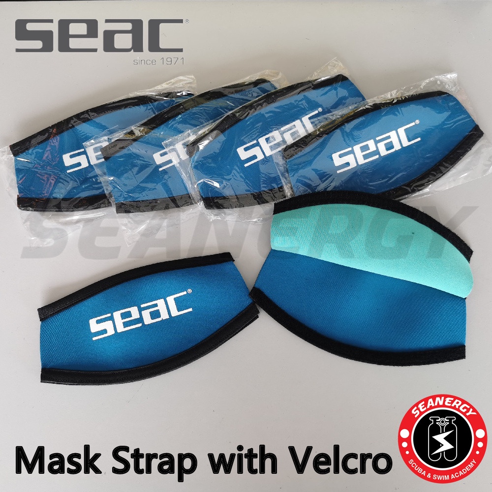Seac Universal Mask Strap Pad with Velcro for Easy Installation for