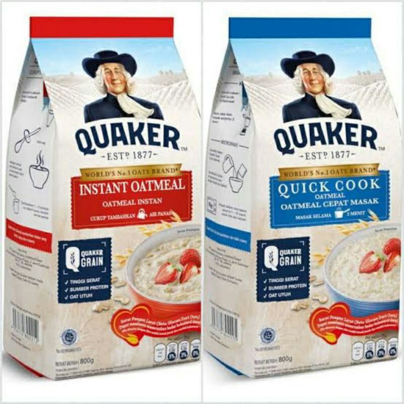 Quaker Oatmeal Instant & Quick Cooking 800gr | Shopee Philippines