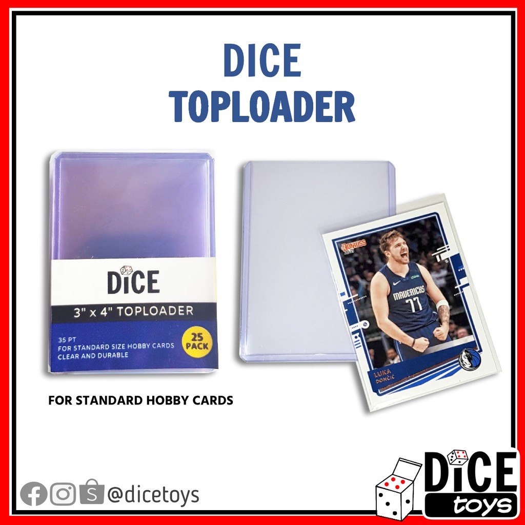 Dice Toploader 25pcs/pack for NBA Cards, Pokemon Cards, K-Pop Photo ...