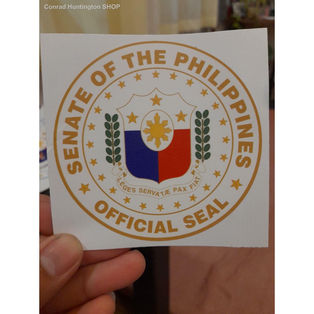 senate of the philippines car waterproof sticker(car sticker) Shopee Philippines
